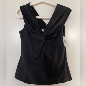 Aritzia Contour twist off shoulder Black XL